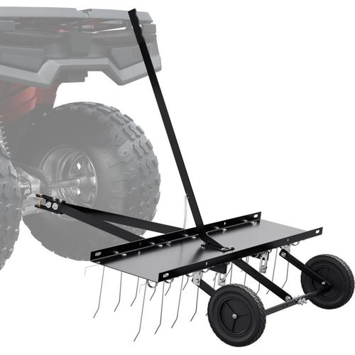 Vertikutierer Rasenbelüfter Entmooser 20 Zinken 101,6 cm - Rasenstriegel für optimalen Rasenpflege - professionelles Gartengerät
