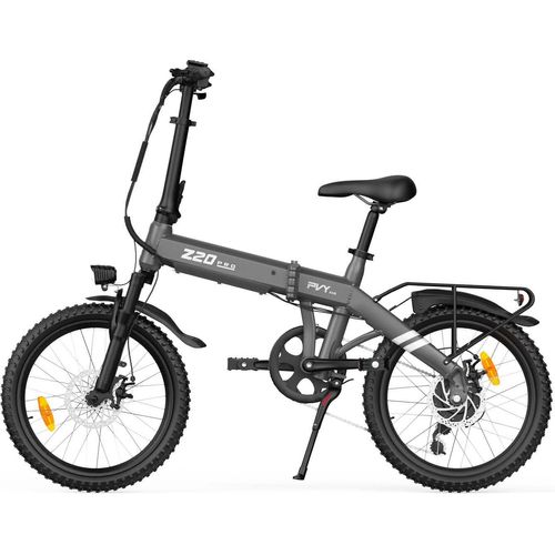 E-Bike PVY Z20 PRO EVO , 250W Motor, 36V14.5AH Batterie , 20 Zoll Reifen Mechanische Scheibenbremsen - Grau