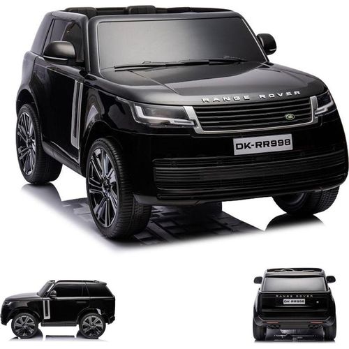 ES-Toys Elektro Kinderauto Land Rover Range Rover, 2 Sitzer, EVA-Reifen, Allrad schwarz