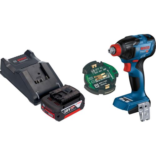 Bosch GDX 18V-210 C Professional Akku Drehschlagschrauber 18 V 210 Nm Brushless + 1x Akku 5,0 Ah + Ladegerät + GCY 42 Bluetooth Modul