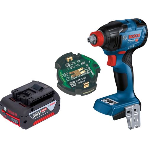 Bosch GDX 18V-210 C Professional Akku Drehschlagschrauber 18 V 210 Nm Brushless + 1x Akku 4,0 Ah + GCY 42 Bluetooth Modul - ohne Ladegerät