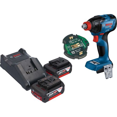 Bosch GDX 18V-210 C Professional Akku Drehschlagschrauber 18 V 210 Nm Brushless + 2x Akku 5,0 Ah + Ladegerät + GCY 42 Bluetooth Modul