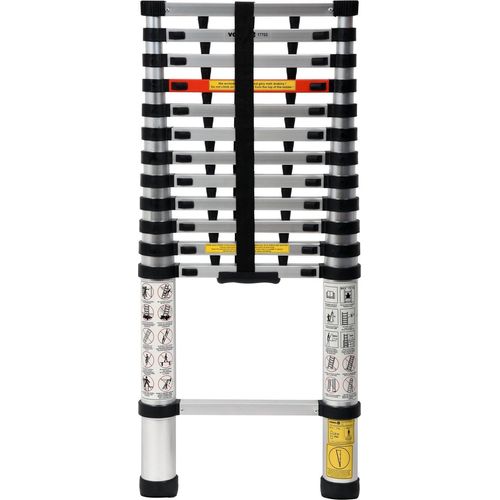 VOREL ALUMINIUM-TELESKOPLEITER 3,8 m 13 Stufen