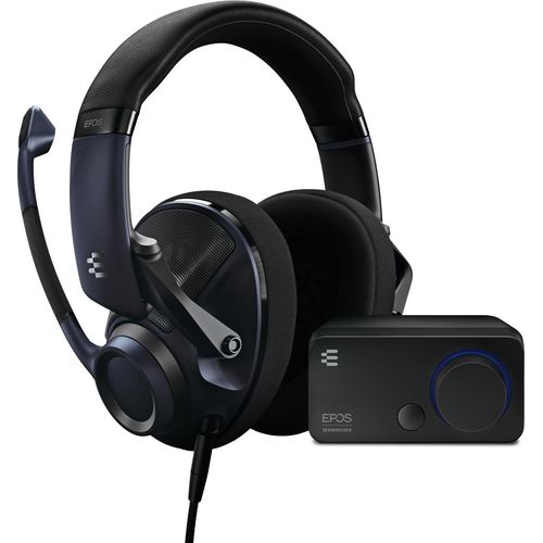 EPOS H6Pro + GSX 300 Bundle - Acoustic Open Headset mit Mikrofon - Gaming Headset für PC, Mac - de Externe Computer Soundkarte - 7.1 Surround und Stereo Sound de Hochauflösend de