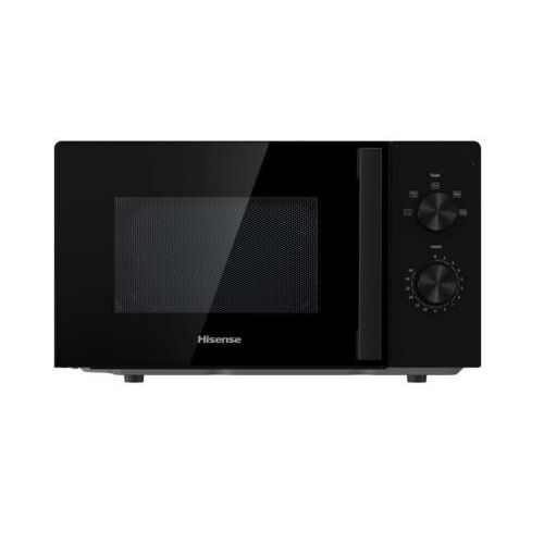 Hisense H20MOBP1H Mikrowellenherd 20L 700W Mikrowelle Nur Schwarz mit Knopf