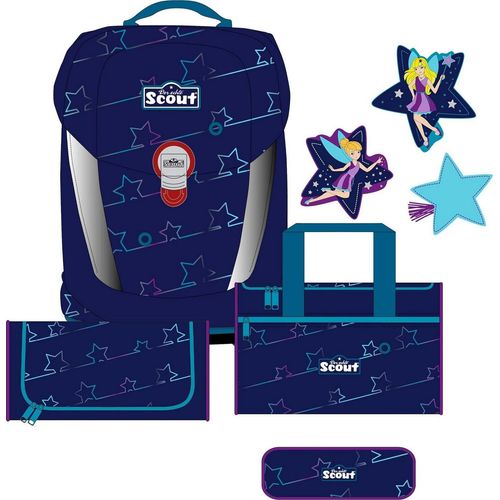 Scout Schulranzen-Set 4-teilig Sporttasche Sunny II Blue Star