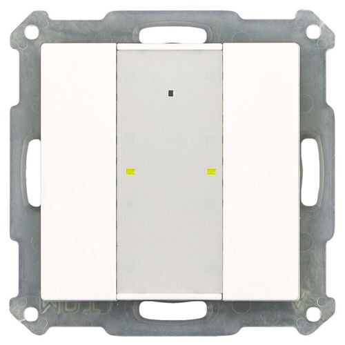 MDT KNX RF+ Funk Taster 2-f. Plus mit Aktor, rw glänz.