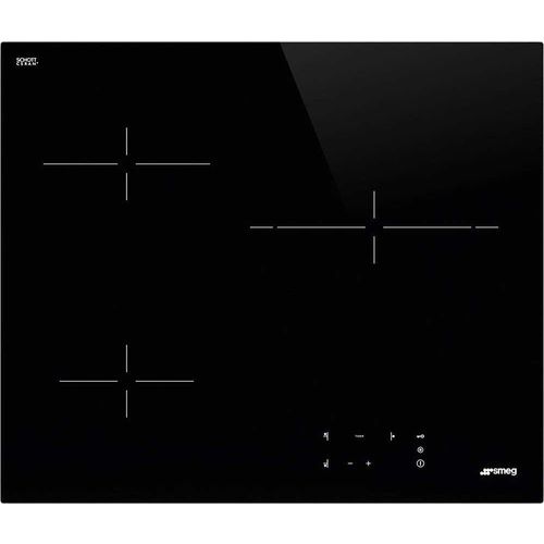 Smeg Se263td1 Glaskeramikkochfeld 60 Cm 3 Brennern Schwarz Schwarz One Size