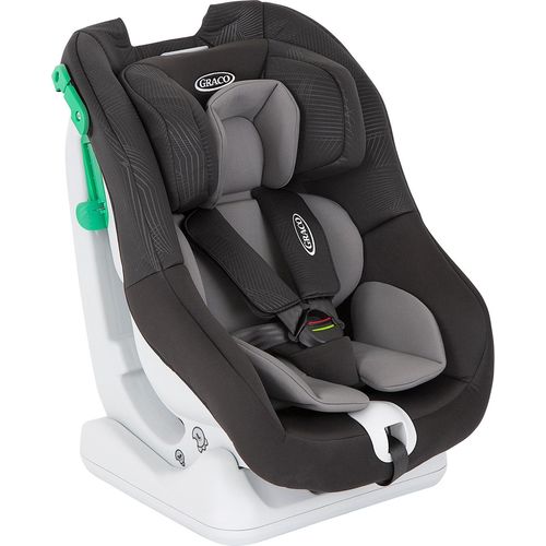 Graco Extend™ LX R129 Reboarder Kindersitz, Autositz rückwärtsgerichtet ab Geburt bis ca. 4 Jahre (40-105 cm), ab 15 Monaten (76-105 cm) auch in Fahrtrichtung, 5-Punkt-Gurtsystem, Seitenaufprallschutz, Installation mit Fahrzeuggurt, schwarz, Midnight
