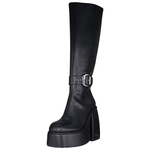 Buffalo Damen Elegante Stiefel Heart Bootie HI Buckle 1220060 Schwarz