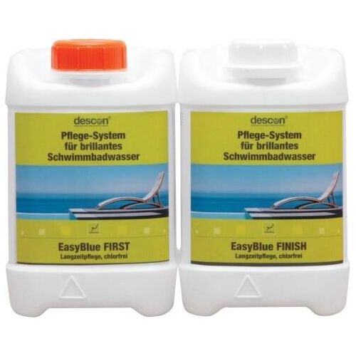 Descon EasyBlue Promotion-Set (je 2,5 Liter First & Finish) - chlorfreie Wasserpflege
