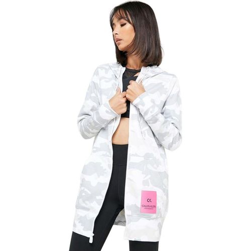 Sportjacke für Frauen Calvin Klein Full Zip Weiß L Calvin Klein