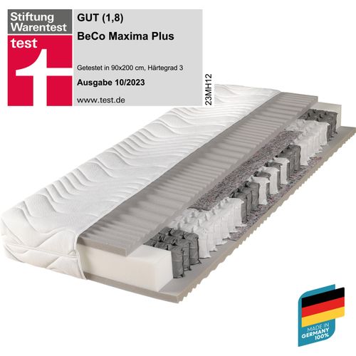 Federkernmatratze Maxima Plus, Beco, 22 cm hoch, von Stiftung Warentest mit 