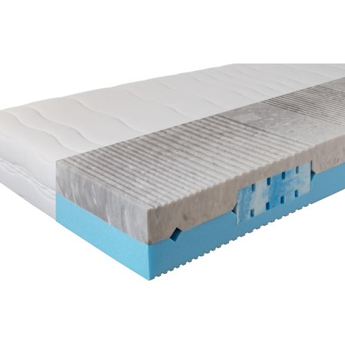 Komfortschaummatratze BeCo 2 Dreams, 2 in 1 Wendematratze mit soften Gelschaum Einlagen, 21 cm Komforthöhe, 7 ergonomische Liegezonen - Größe: 100 x 200 cm, Härtegrad: H2 & H3 (0kg - 120 kg)