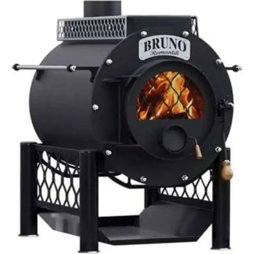 Werkstattofen Bruno® Romantik | mit Kochplatte und Ständer | 15 kW