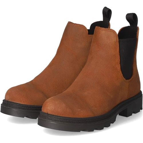 Ecco Kinder Stiefeletten/Chelsea Boots GRAINER K Braun Rauleder Größe: 32