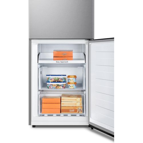 Hisense RB390N4ACE Kühl- und Gefrierkombination Freistehend 304 l E Edelstahl
