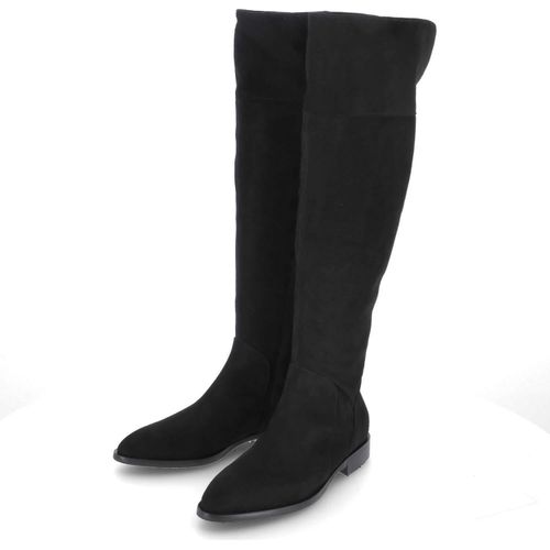 Kaerlek Damen Overknee Stiefel Schwarz Rauleder Größe: 38