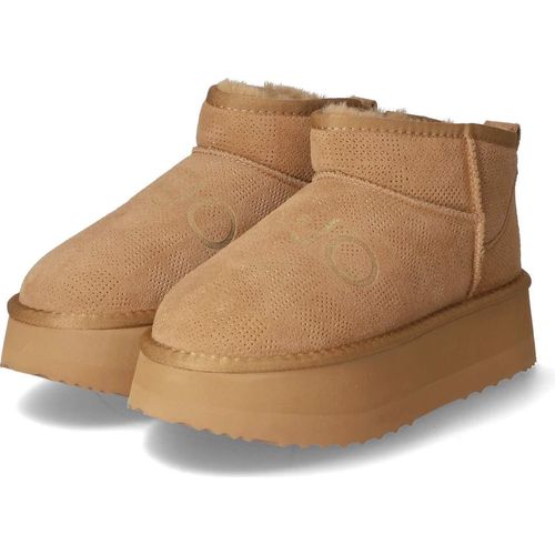 LiuJo Damen Winterstiefeletten/ Ankle Boot JANE 01 Braun Rauleder Größe: 40