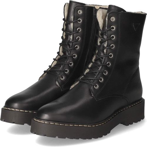Kaerlek Damen Winterstiefeletten Schwarz Glattleder Größe: 37