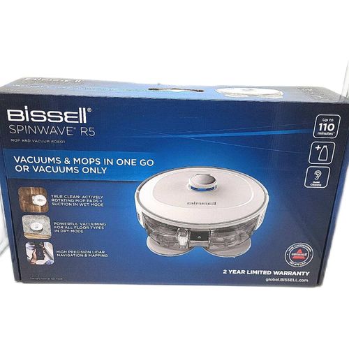 BISSELL SpinWave R5 Saugroboter Wischmopp LIDAR-Navigation Teppichböden Teppiche