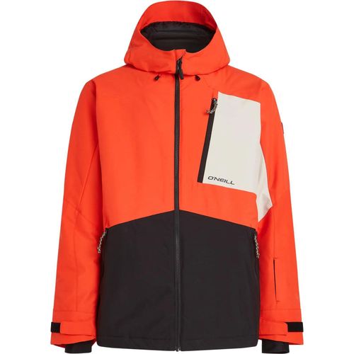 Oneill Hammer Block Snow Jacket Paprika Flame Colour Block Paprika Flame Colour Block Xl