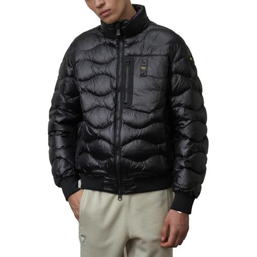 Blauer Herrenjacke HerbstWinter 100% Polyamid Schwarz : Größe - XL Größe: XL