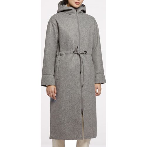 GEOX W DORALEA LONG COAT Grau