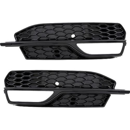 Set Wabendesign Nebelscheinwerfer Blende Schwarz Glanz passt für Audi A3 8V 12-16 nur S-Line