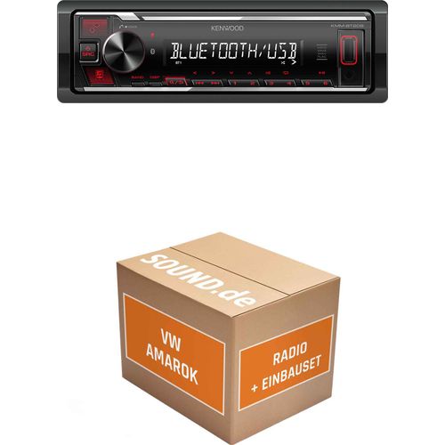Autoradio Kenwood KMM-BT209 passend für VW Amarok + Dynaudio | Bluetooth USB Telefonieren