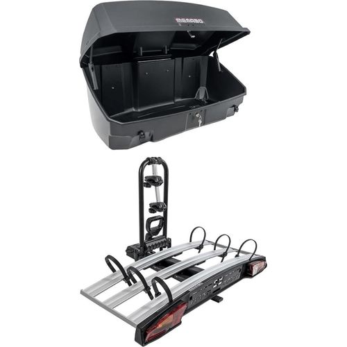 Menabo Alcor 3 Mizar Box Set Fahrradträger Heckbox Heckträger für 3 Fahrräder