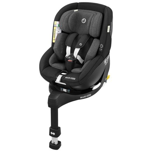 Maxi-Cosi Kinderautositz Mica Pro Eco , Schwarz , Textil , 44.2x64.8x68.3 cm , ECE R 129 i-Size , 5-Punkt-Gurtsystem, abnehmbarer und waschbarer