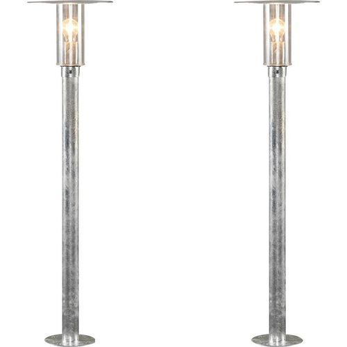 2er Set Konstsmide Außenleuchte Wegeleuchte MODE, bruchsicher, Lampe außen