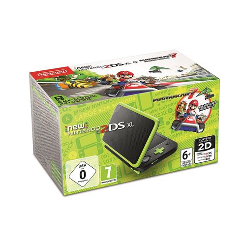 Nintendo New 2DS XL Handheld Konsole - Schwarz Grün