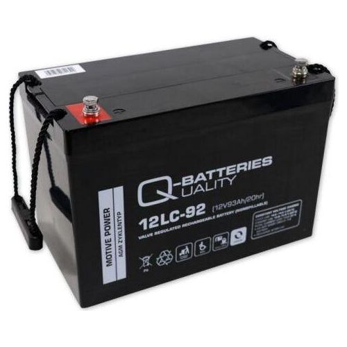 Q-Batteries 12LC-92 / 12V - 93Ah Blei Akku Zyklentyp AGM - Deep Cycle VRLA