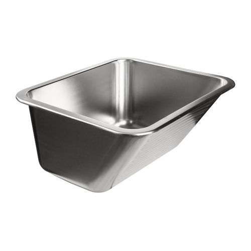 Edelstahl Ausgussbecken 630 x 530 x 250 mm 55 l Waschbecken Keller Garten