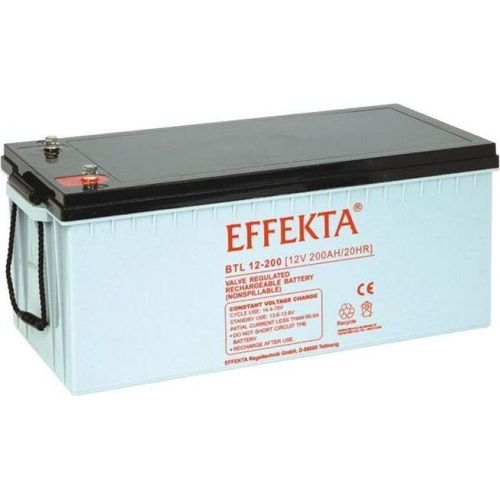 Effekta BTL 12-200 AGM Bleiakku 12V 200Ah – wartungsfreier VRLA-Akku