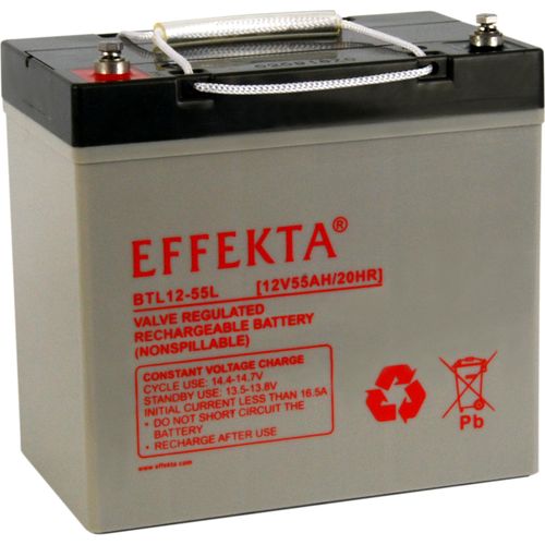 Effekta BTL 12-55L AGM Bleiakku 12V 55Ah – wartungsfreier VRLA-Akku