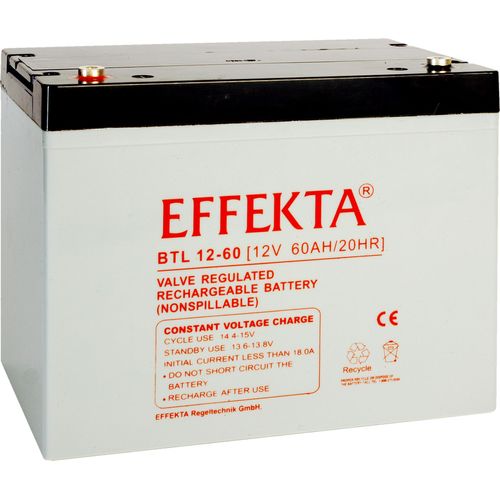 Effekta BTL 12-60 AGM Bleiakku 12V 60Ah – wartungsfreier VRLA-Akku