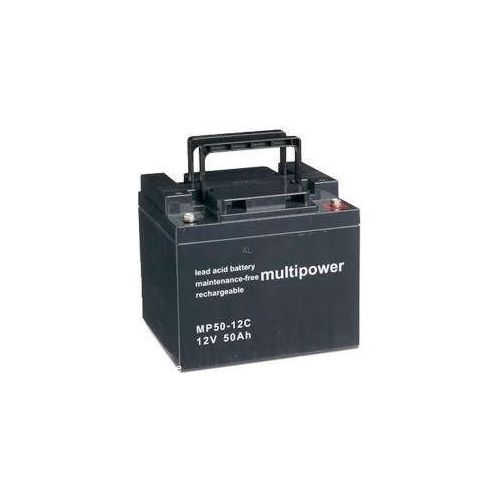 MultiPower Bleiakku MP50-12C Zyklen-Type 12,0Volt 50Ah mit M6-Schraubanschluss
