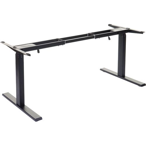 Gestell HWC-D40, variables Tischgestell für Schreibtisch, elektrisch höhenverstellbar Memory 29kg schwarz