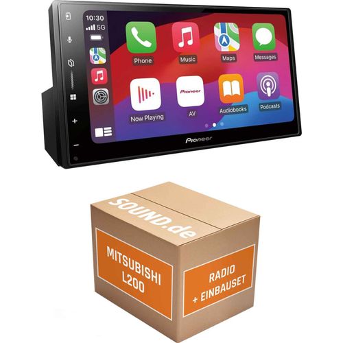 Autoradio Einbaupaket Pioneer SPH-DA77DAB passend für Mitsubishi L200 KA_T, KB_T | Apple CarPlay Android Auto
