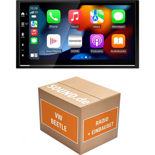Autoradio Einbaupaket Kenwood DMX7722DABS passend für VW Beetle + Lenkradfernbedienung | (Wireless) Apple CarPlay (Wireless) Android Auto