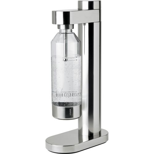 Stelton Brus Wassersprudler inkl. Wasserflasche - steel