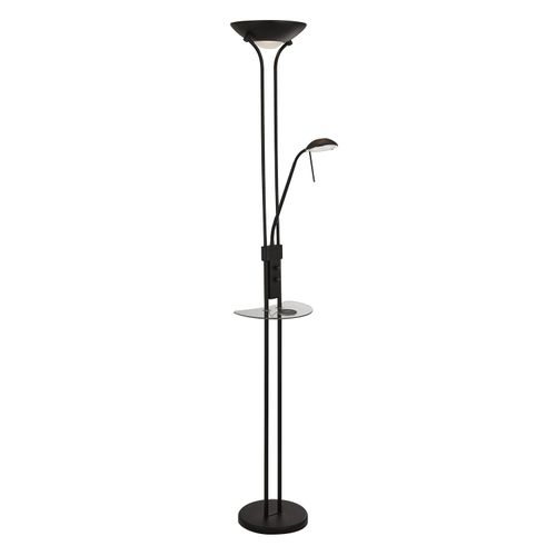 Stehleuchte Kabellos Stahl Schwarz Polycarbonat Transparent Led 22,4W 3000K