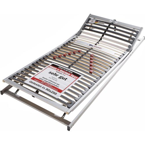 Lattenrost BeSports Duo Powerflex KF, 28 Leisten, Kopf- und Fußteil manuell verstellbar - Größe: 90 x 190 cm