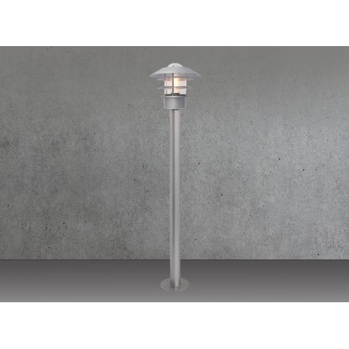 Stehlampen Outdoor, moderne Wegbeleuchtung Garten, Außenlampen Terrasse Silber