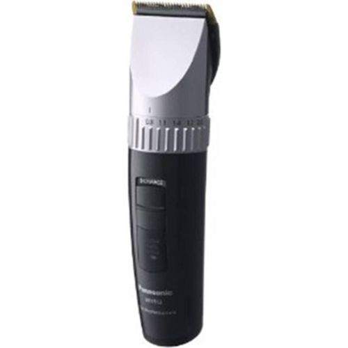 Panasonic ER 1512 /K Haarschneider, Netz/Akkubetrieb, 6 Kammaufsätze, LED-Infodisplay