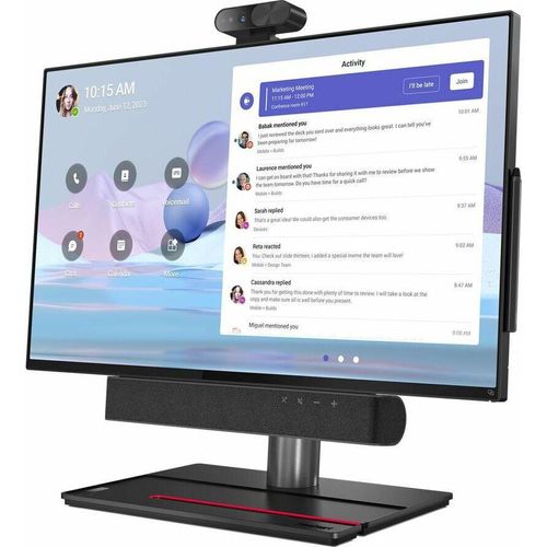 Lenovo ThinkSmart View Plus, Persönliches Videokonferenzsystem, Android 10, Schwarz
