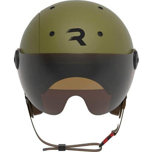 Fahrradhelm mit verstellbarem Visier und abnehmbarem Ohrschutz Revoe Premium